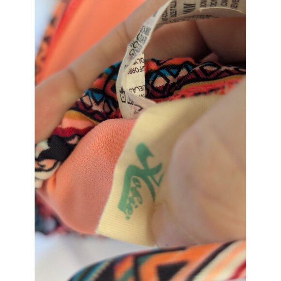 Hobie Womens Halter Bikini Top M/M Aztec Print Nylon/Polyester Multicolor Adjust - Picture 4 of 5